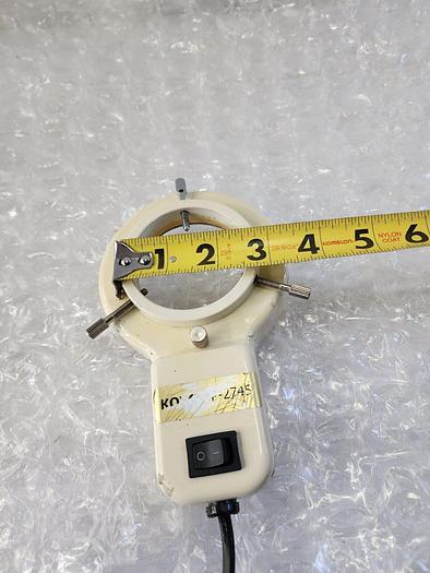 Used AMSCOPE MICROSCOPE FLUORESCENT RING LIGHT 240VAC