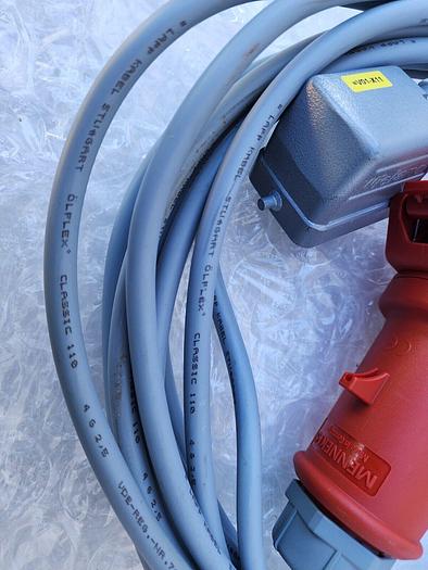 Used MENNEKES PLUG CONNECTOR 16A-6H TYPE 15A WITH CABLE