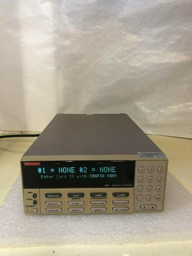 Used KEITHLEY 7001 SWITCH SYSTEM