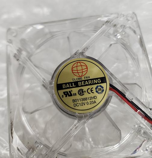 Used GLOBE FAN B01138812HD DC12V 0.23A BALL BEARING FAN
