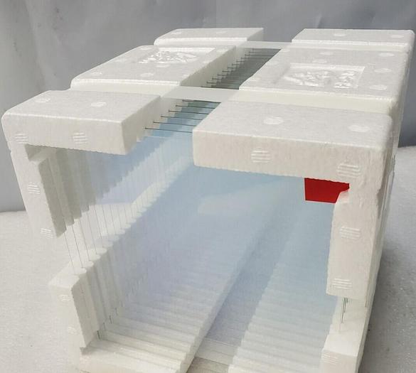 Used NIPPON ELECTRIC GLASS MATERIAL DISPLAYS OA-10G  GLASS SIZE 152.4-7 1830A POL