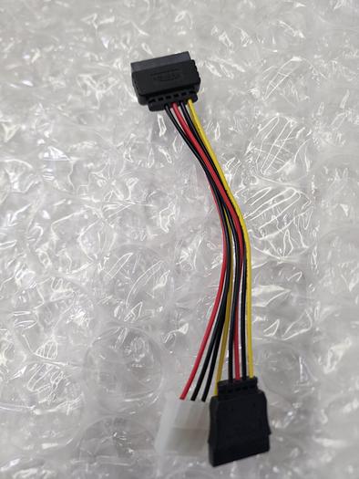 Used SATA Male to 4Pin IDE Female + SATA Female Power Cable