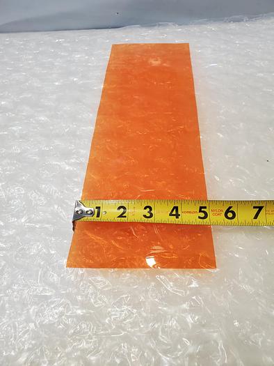 Used ARTUS PLASTIC SHEET AMBER 5X20X.001
