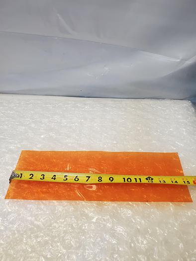 Used ARTUS PLASTIC SHEET AMBER 5X20X.001