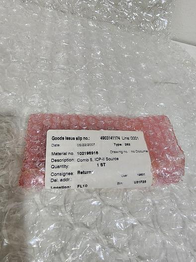 Used UNAXIS USA,COMB 5, ICP-11 102196916