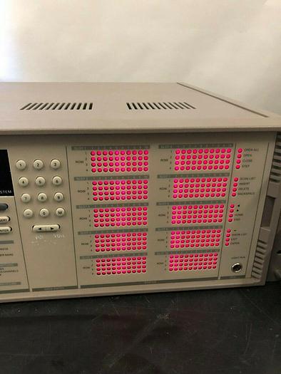 Used KEITHLEY 7002 SWITCH SYSTEM WITH 10 KEITHLEY 7012-2 4X10 MATRIX CARDS