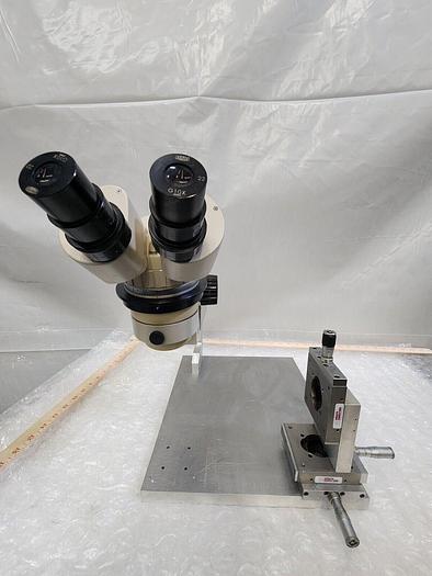 Used OLYMPUS TOKYO MICROSCOPE HEAD 341848 UNIT WITH MICRO CONTROLE MOUNT