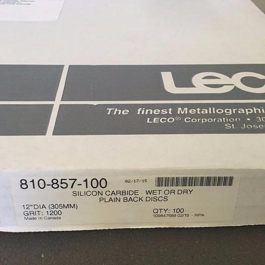 LECO 810-857-100 Silicon Carbide wet or dry plain back discs