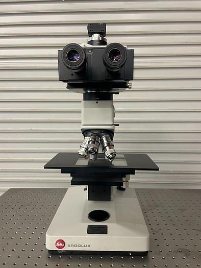 Used LEITZ ERGOLUX 020-448.026 MICROSCOPE (THORLABS TABLE SOLD SEPARATE)