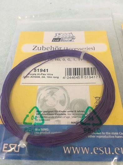 Used LOKSOUND 51941 PURPLE HI-FLEX WIRE