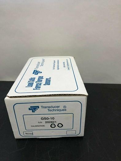 Used TRANSDUCER TECHNIQUES GS0-10