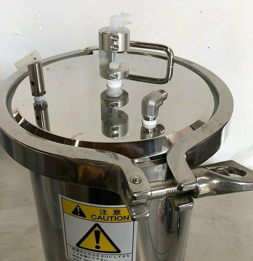 Used CHEMICAL BOTTLE STAINLESS STEEL TA201