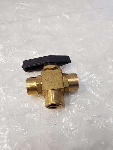 Used FEMALE L-PORT BRASS BALL VALVE