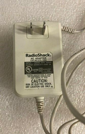Used RADIOSHACK AC ADAPTER 273-1696