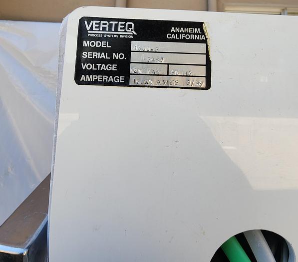 Used Verteq 1600-34 Spin Rinser Dryer