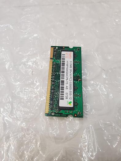 Used CRUCIAL CT12864AC800 1GB DDR2 SODIMM MEMORY