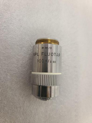 Used LEITZ NPL FLUOTAR 100X-0.90 OBJECTIVE