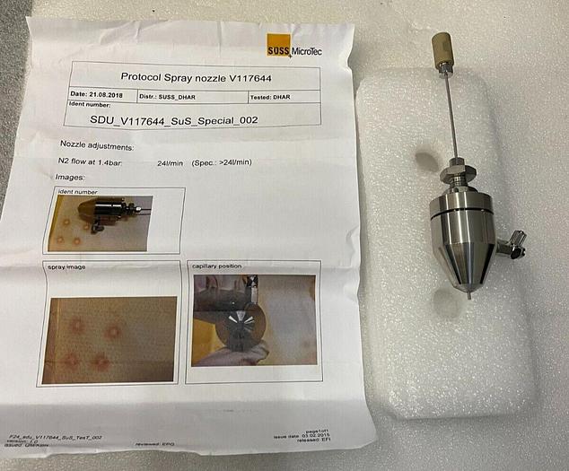 SUSS MICROTEC PROTOCOL SPRAY NOZZLE V117644 SPRAY-DUESE KPL