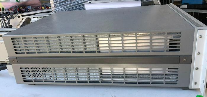 Used HEWLETT PACKARD 66000A MAIN FRAME WITH HP66105A, HP66101A, 2) HP66104A, 4) 16A