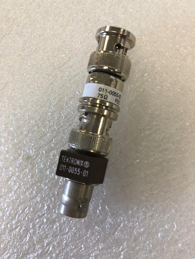 Used Tektronix 011-0055-02 Fedthru Termination 1W 75 Ohm DC- 500 MHz