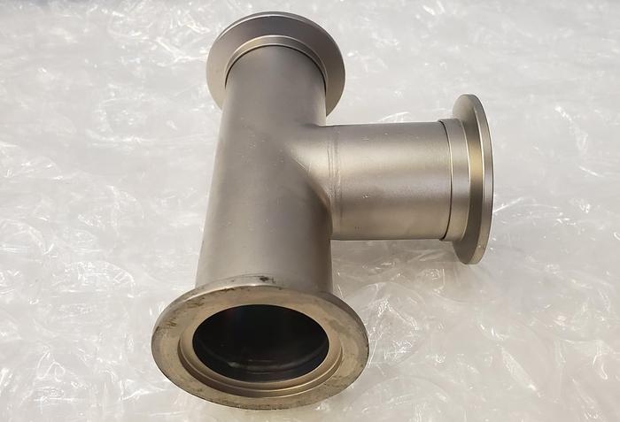 Used ISO-KF FLANGE TEE FITTING