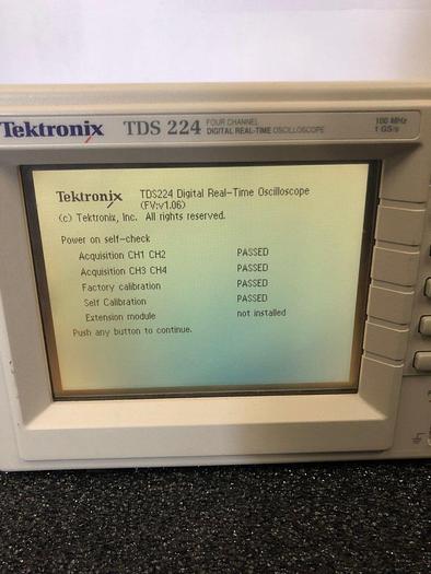 Used TEKTRONIX TDS 224 OSCILLOSCOPE