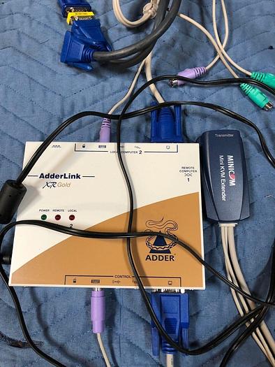 Used ADDERLINK XR GOLD WITH MINICOM MINI KVM EXTENDER