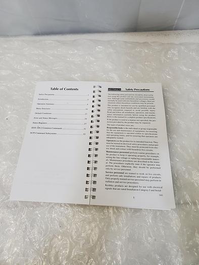 Used KEITHLEY MODEL 7002 SWITCH SYSTEM QUICK REFERENCE GUIDE