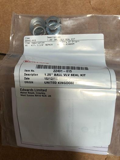 EDWARDS 1.25'' BALL VLV SEAL KIT (LOT OF 2)