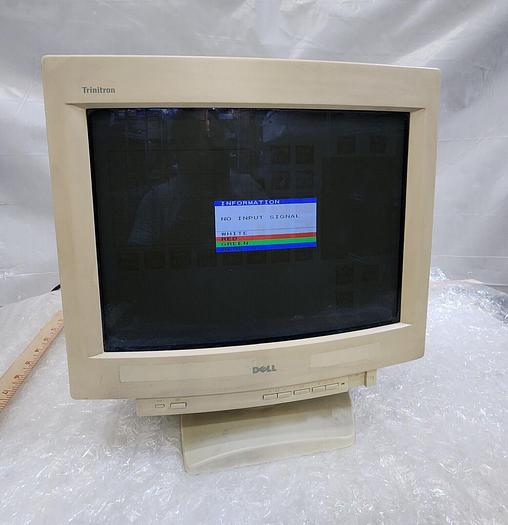 Used DELL COMPUTER COLOR GRAPHIC DISPLAY ULTRASCAN 1000HS SERIES D1025TM