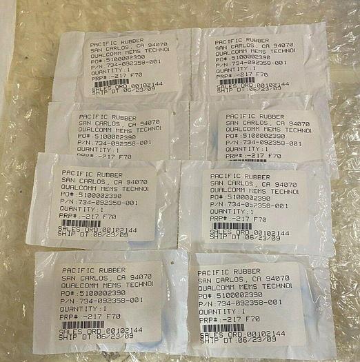 PACIFIC RUBBER  734-092358-001, -217 F70