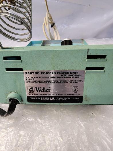 Used WELLER ELECTRONIC CONTROL SOLDERING STATION EC 1000