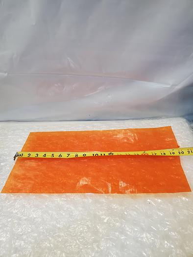 Used ARTUS PLASTIC SHEET AMBER 10X20X.001