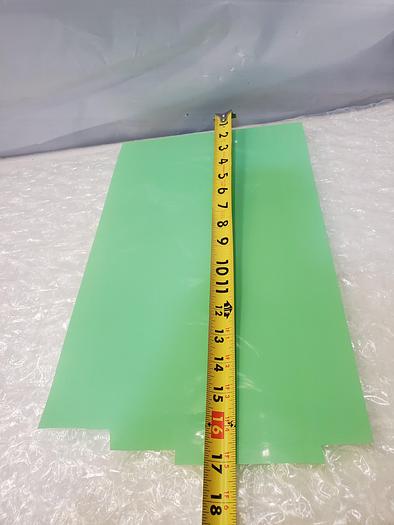 Used ARTUS PLASTIC SHEET GREEN 10X20X.003