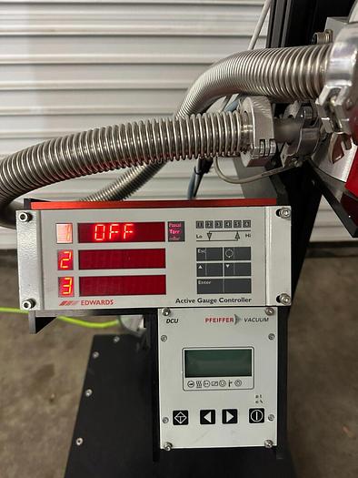 Used PFEIFFER VACUUM PUMP EDWARD GAUGE CONTOLLER , PFEIFFER VACUUM DCU
