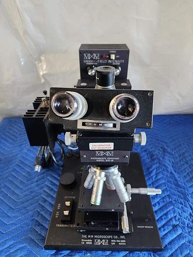 Used THE MM MICROSCOPE INC WM40 OBJECTIVES BAUCH AND LOMB 25X 0.31 NA, 50X 0 45 NA, 2.25X 0.04 NA, 8X