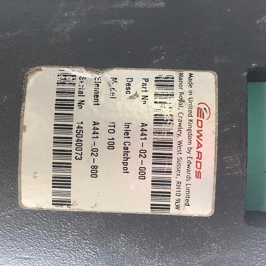 Used EDWARDS INLET CATCHPOT A441-02-000