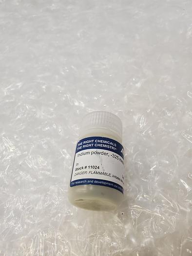 Used ALFA AESAR INDIUM POWDER 5g #7440-74-6