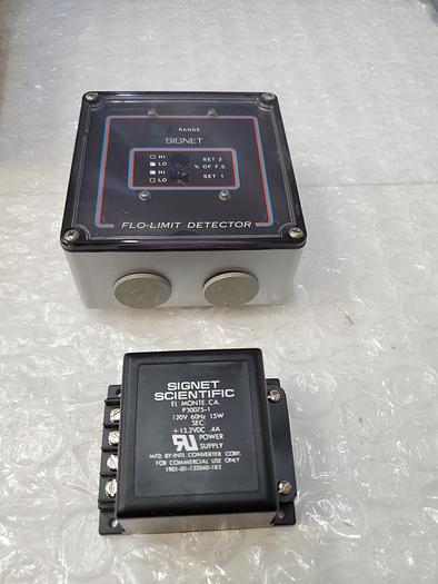 Used SIGNET SCIENTIFIC MK 510-511 FLOLIMIT DETECTOR