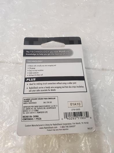 Used RADIOSHACK 278-503 INSULATED WRAPPING WIRE