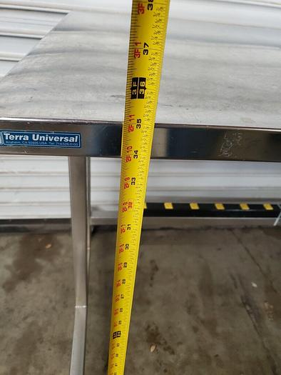 Used TERRA UNIVERSAL STAINLESS STEEL TABLE 60''  X 34''