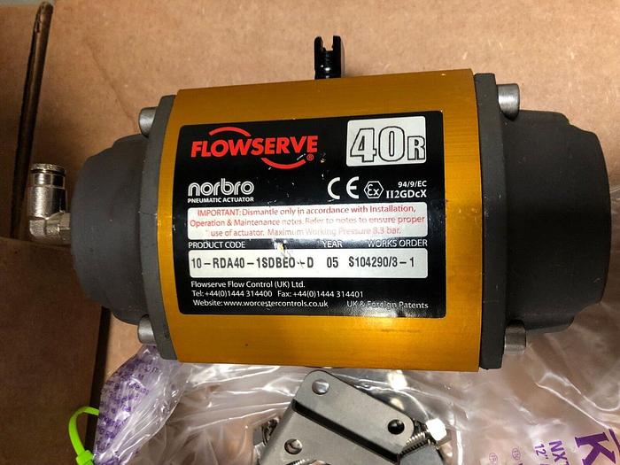 Used NORBRO PNEUMATIC ACTUATOR 10-RDA40-1SBEO-D