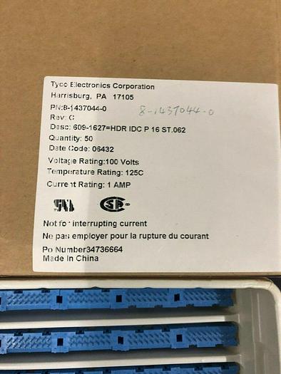Used TYCO ELECTRONICS CORPORATION 8-1437044-0