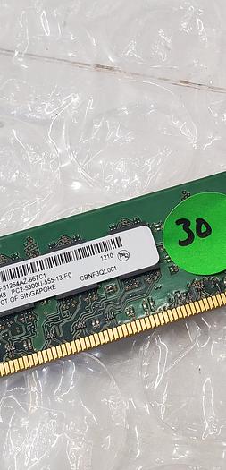 Used MICRON MT16HTF51264AZ-667C1 4GB MEMORY