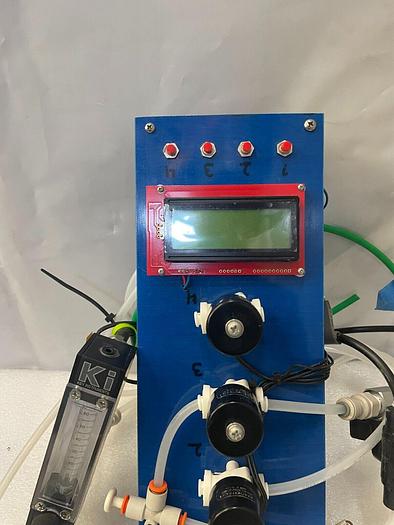 Used PNEUMATIC ACTUATOR WITH FLOW SWITCH, DIGITAL READOUT, ECOTECH VALVE AND KEY INST