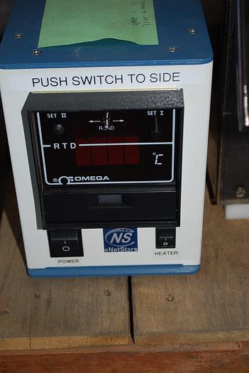 Used ENVIRONMENTAL TEST CHAMBER WITH HEAT W/ OMEGA TEMPERATURE CONTROLLER & TIMER
