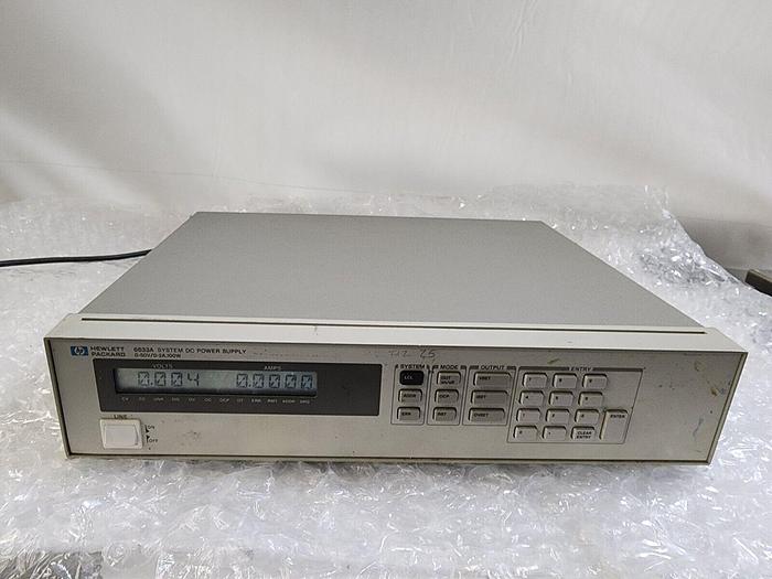 Used HEWLETT PACKARD 6633A SYSTEM DC POWER SUPPLY
