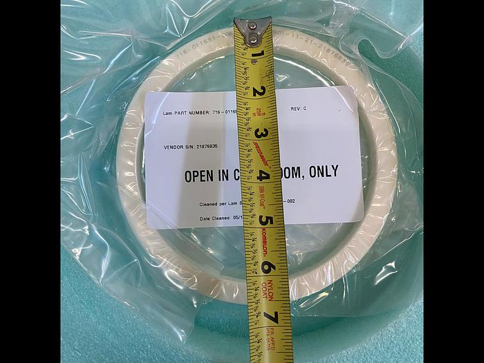 Used LAM RESEARCH 716-011651-006 7.0 OD 5.986 ID .490THK