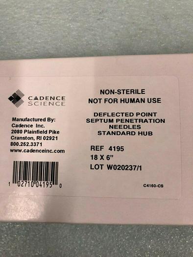 CADENCE SCIENCE 18x6'' 4195 DEFL PT SEPTUM PENETRATE