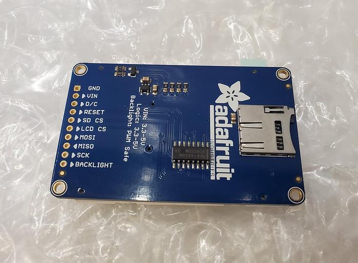 Used ADAFRUIT TFT LCD & MICRO SD